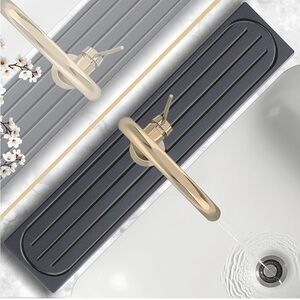 Black Stone Sink Splash Guard